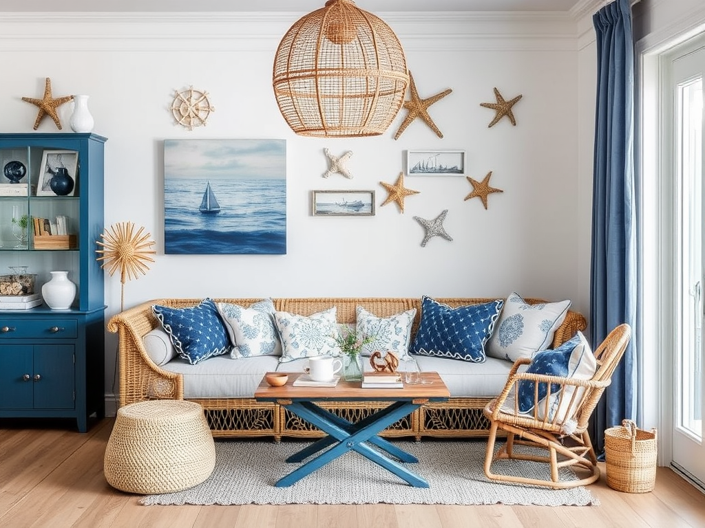 Styl marine w domu – dekoracje inspirowane morzem